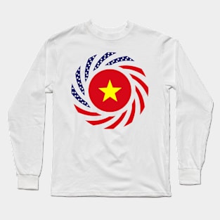 Vietnamese American Multinational Patriot Flag Long Sleeve T-Shirt